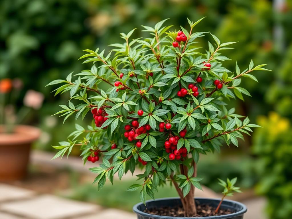 Puiet de Nandina la ghiveci